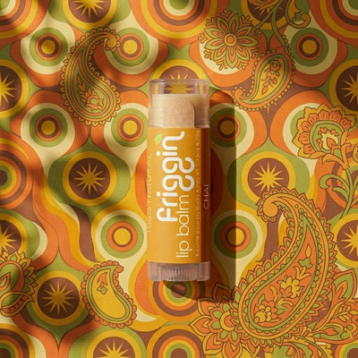 Chai handmade natural lip balm packaging and tube.