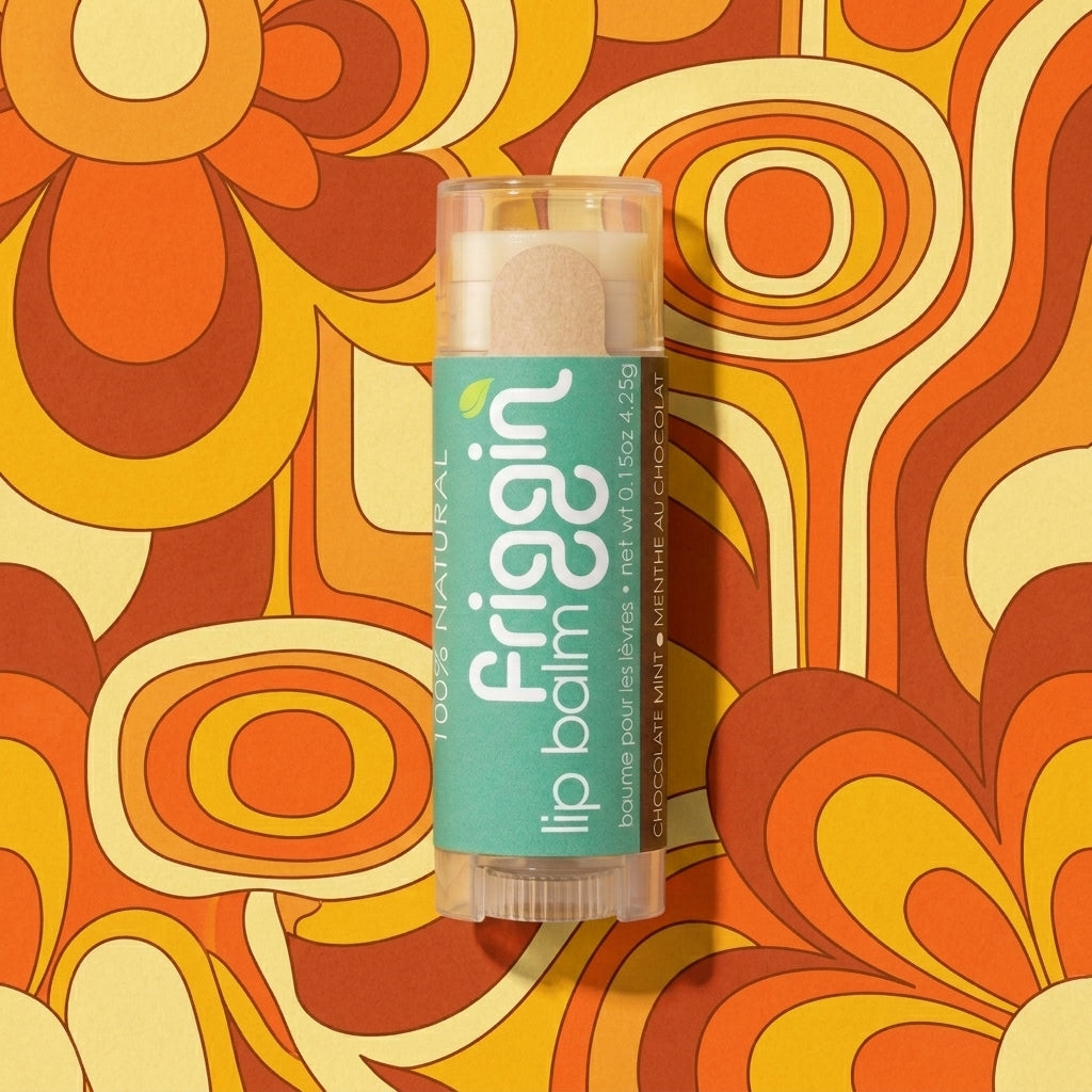Chocolate Mint natural lip balm lifestyle product photo 6.
