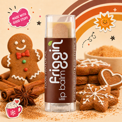 Gingerbread natural lip balm lifestyle product photo 4.
